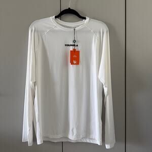 Men's YoungLA 8013 - Aeromesh Longsleeves XL, NWT, White(SoldOut)